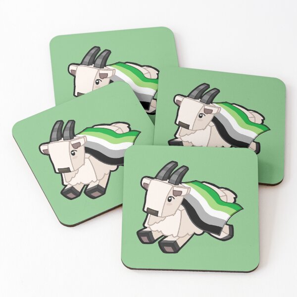 Item preview, Minecraft Goat Aromantic Pride designed and sold by Tibby Caps.