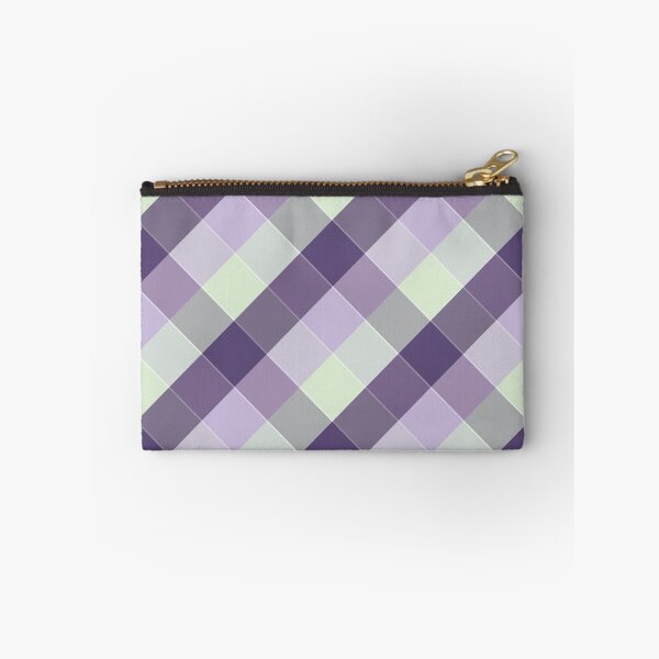 Item preview, Purple and mint green diagonal plaid designed and sold by BLMcreations.