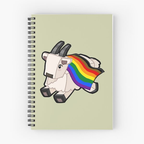 Item preview, Minecraft Goat Pride Flag designed and sold by Tibby Caps.