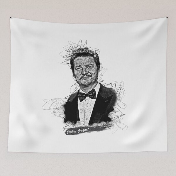 Item preview, Pedro Pascal Abstract Sketch Art, Pedro Pascal designed and sold by graphic-genie.