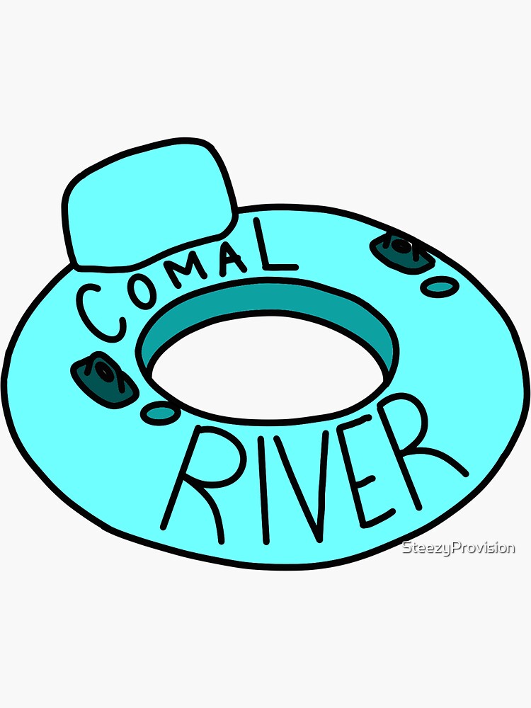 Comal River Tube | Sticker