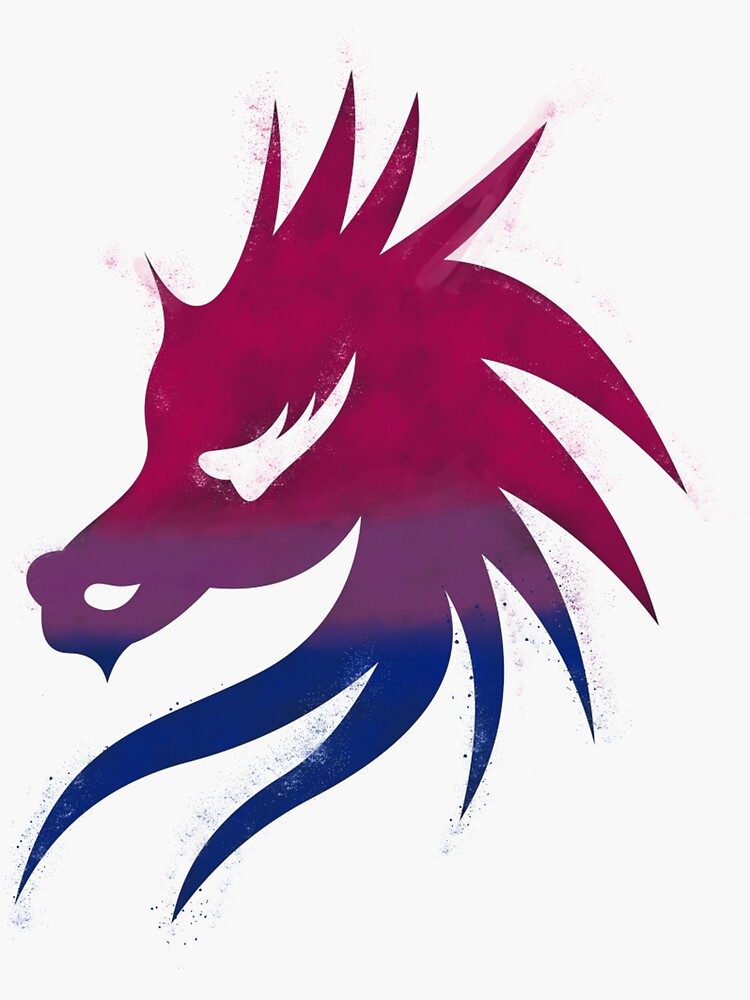 Bi Pride Dragon Sticker For Sale By Nerd Girl Art Redbubble 8084