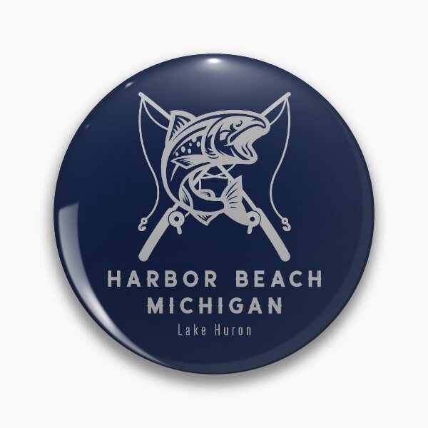 Item preview, Harbor Beach Michigan Fishing Design designed and sold by Eleven-K.