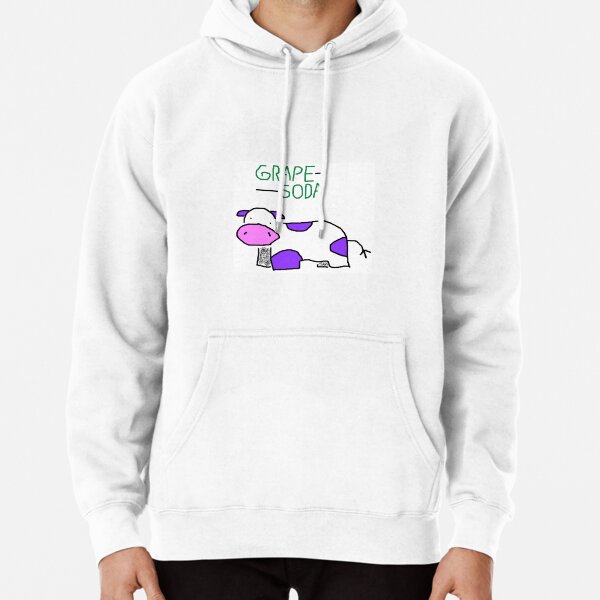 GRAPE SODA COW Pullover Hoodie