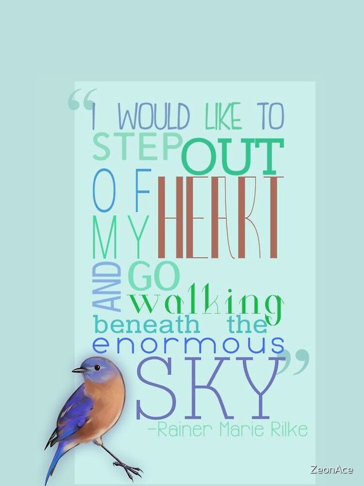 Thumbnail 5 of 5, iPhone Case, Typography / Rilke Quote designed and sold by ZeonAce.