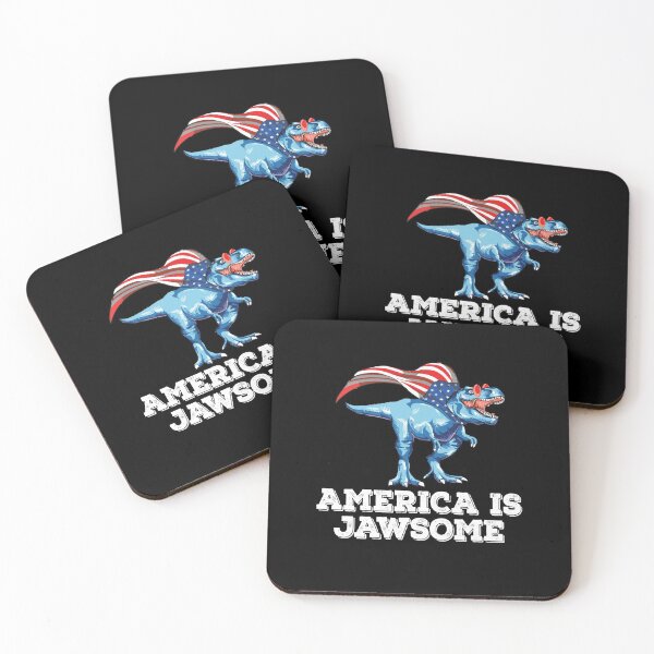 Item preview, America Is Jawsome 4th Of July Dinosaur Patriotic American designed and sold by Dressed For  Duty.