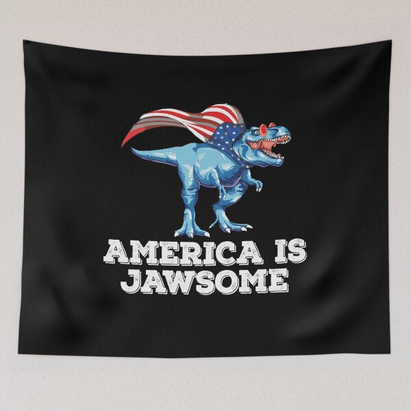 Item preview, America Is Jawsome 4th Of July Dinosaur Patriotic American designed and sold by Dressed For  Duty.