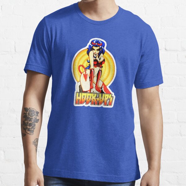 Amazing Vintage 00's Hook Ups Blue Demon / Devil Skateboarding T-Shirt