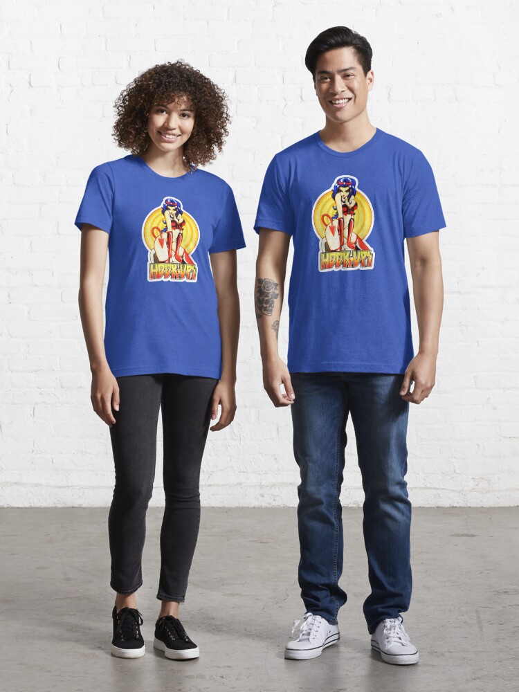 Amazing Vintage 00's Hook Ups Blue Demon / Devil Skateboarding T-Shirt