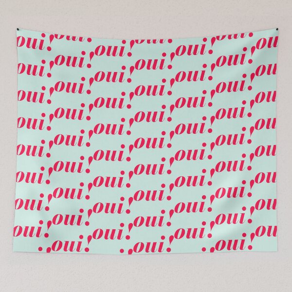 Item preview, Oui! with Light Mint Background designed and sold by cutetype.