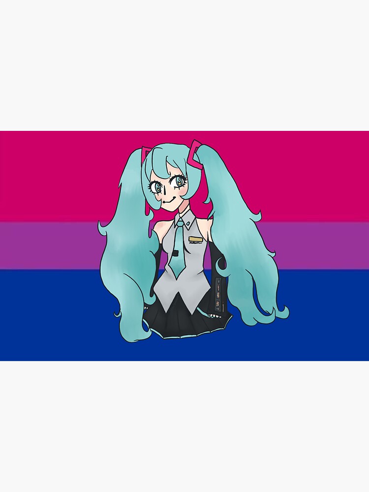 Bisexual Pride Month Hatsune Miku Sticker For Sale By Starbunniee Redbubble 5979