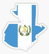 Guatemala Flag Map Sticker