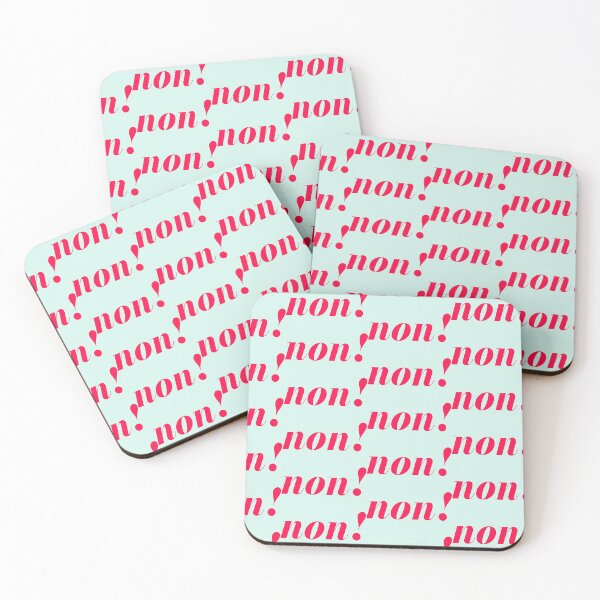 Item preview, Non! with Light Mint Background designed and sold by cutetype.