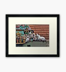 Rooftop Icons Framed Print