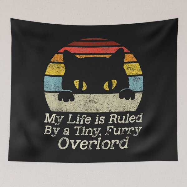 Item preview, Funny Cat My Life is Ruled by a Tiny Furry Overlord Cat TShirt29 designed and sold by tawanama.