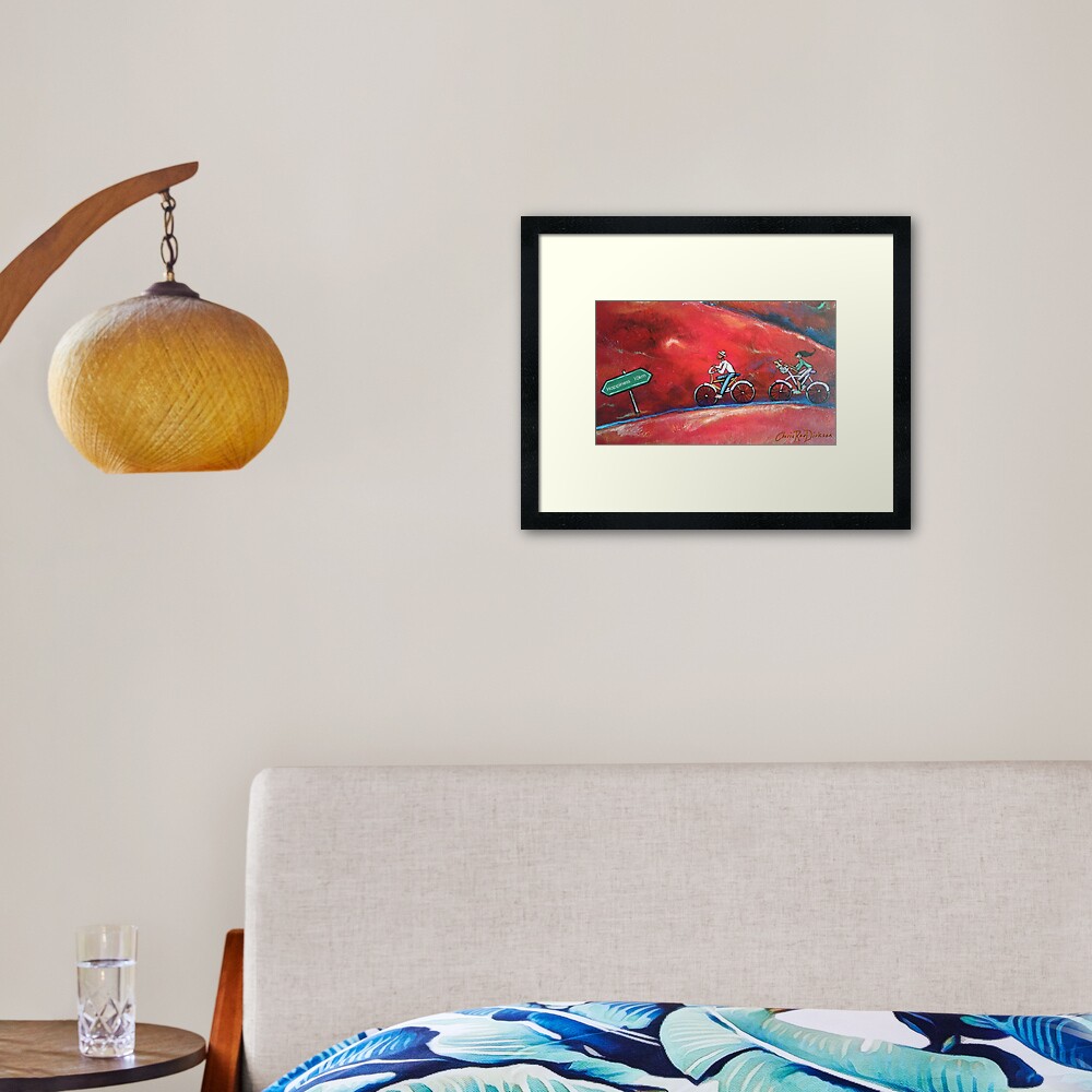 The Road to Happiness Framed Art Print