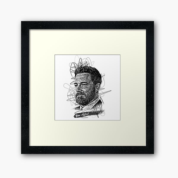 Item preview, Ben Affleck Abstract Sketch Art, Ben Affleck designed and sold by graphic-genie.