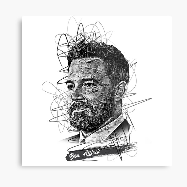 Item preview, Ben Affleck Abstract Sketch Art, Ben Affleck designed and sold by graphic-genie.
