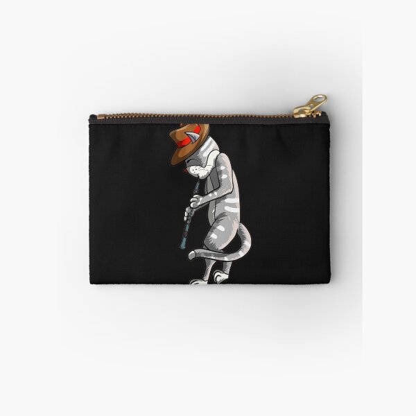Item preview, Funny Cat Playing Oboe  Cool Animal Pipe Musician Love Gift Premium TShirt24 designed and sold by tawanama.