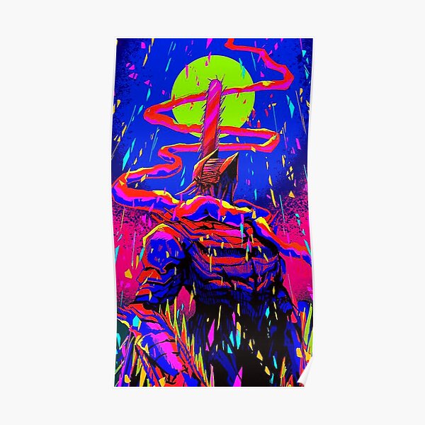 Neon Chainsaw Man | Chaninsaw man Poster