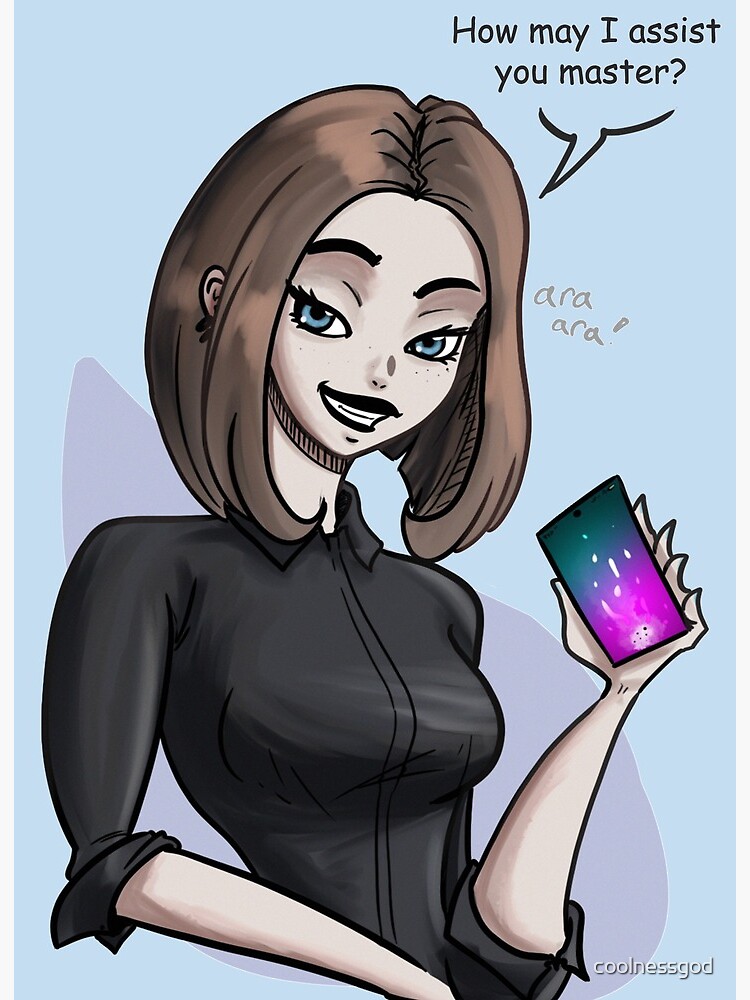 Samsung virtual assistant Sam fanart Art Board Print for Sale by