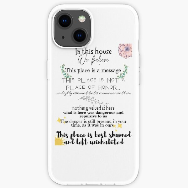 In this house: Long-time nuclear waste warning messages iPhone Soft Case