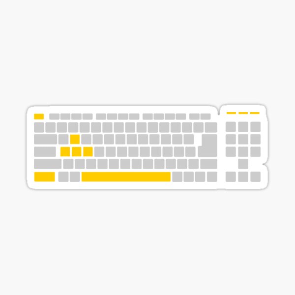 Gaming Keyboard Stickers Redbubble - keyboard decal roblox