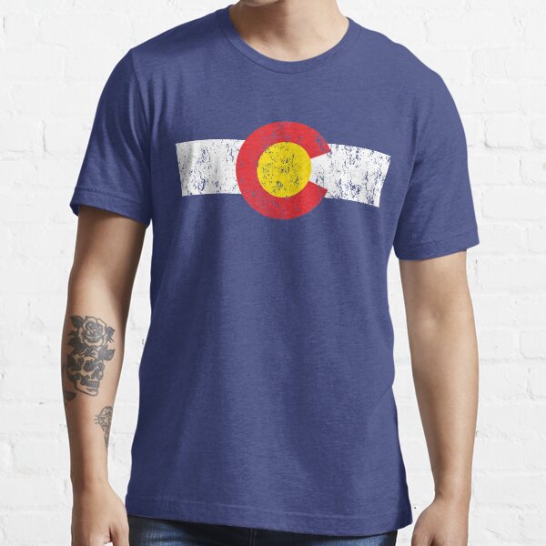 Vintage Colorado Flag Essential T-Shirt