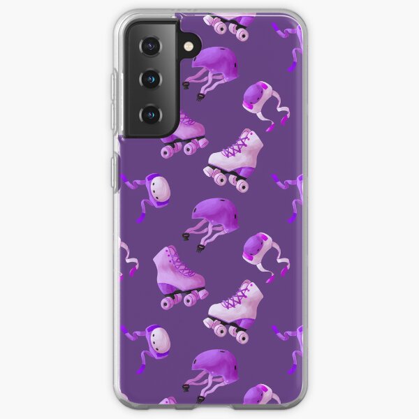 Grape Deep Purple Roller Skates Samsung Galaxy Soft Case