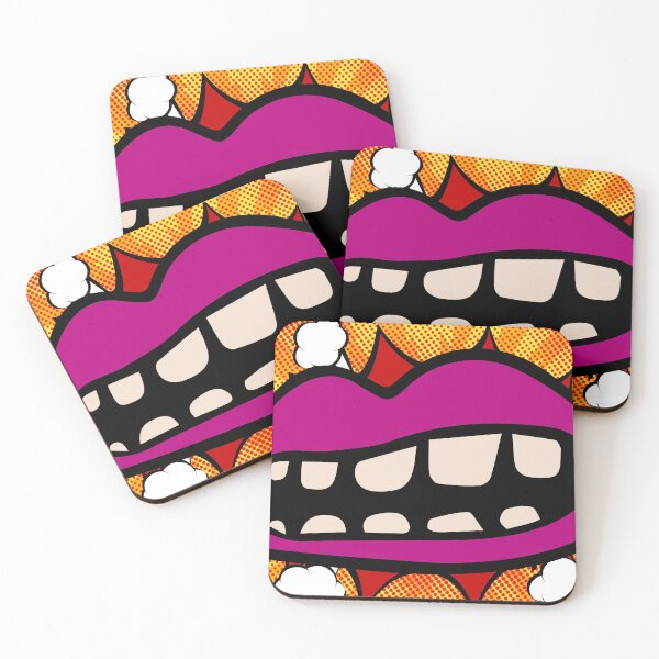 Item preview, mouth mask, covid mask, corona mask,funny mask,purple mouth, lips mask designed and sold by Say-Hello.