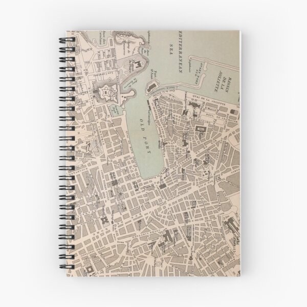Item preview, Vintage Map of Marseille France (1896) designed and sold by BravuraMedia.