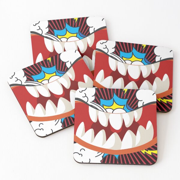 Item preview, vampire mask,mouth mask, covid mask, corona mask,funny mask,red mouth, DragCura masks designed and sold by Say-Hello.