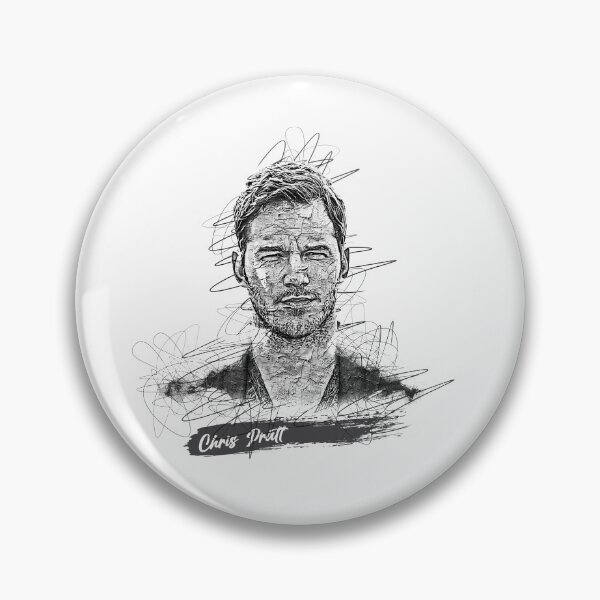 Artikelvorschau, Chris Pratt Abstrakte Skizzenkunst, Chris Pratt entworfen und verkauft von graphic-genie.