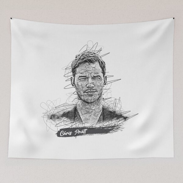 Item preview, Chris Pratt Abstrat Sketch Art, Chris Pratt designed and sold by graphic-genie.