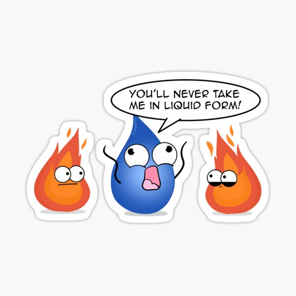 Water: High Specific Heat Hero Sticker