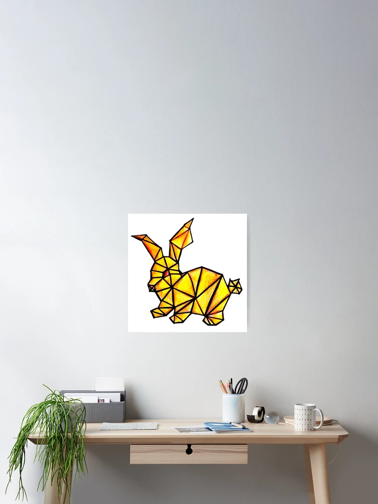 Thumbnail 2 of 3, Poster, Geometric Rabbit designed and sold by CanDo20.