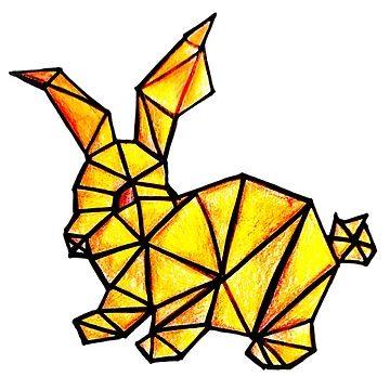 Artwork thumbnail, Geometric Rabbit by CanDo20