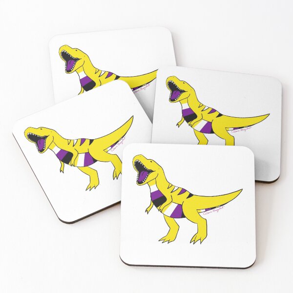 Item preview, Nonbinary Pride Trex  designed and sold by Kit Rex.