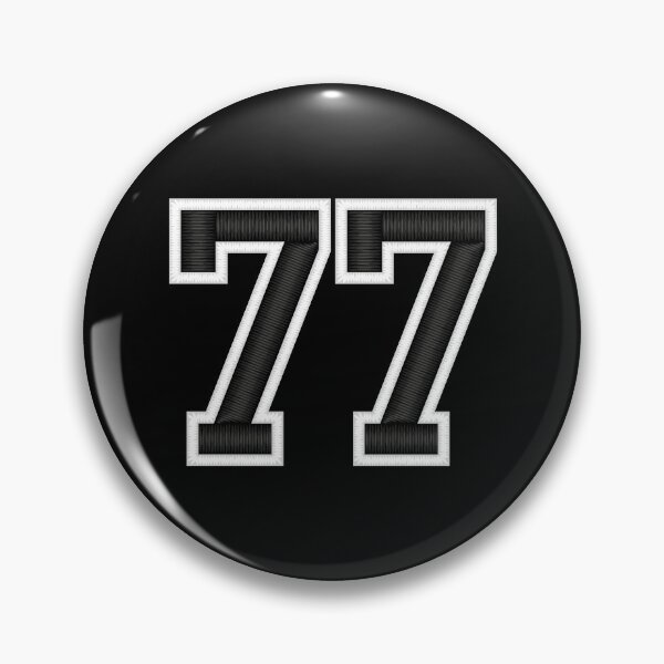 Item preview, 77 Black Jersey Sports Number seventy-seven Football 77 designed and sold by elhefe.