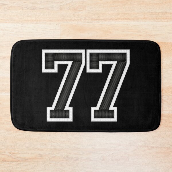 Item preview, 77 Black Jersey Sports Number seventy-seven Football 77 designed and sold by elhefe.