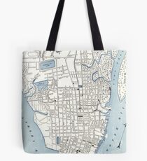 Vintage Map of Charleston South Carolina (1898) Tote Bag