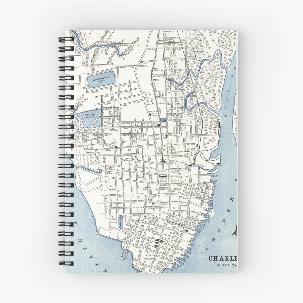 Item preview, Vintage Map of Charleston South Carolina (1898) designed and sold by BravuraMedia.