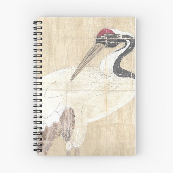 Item preview, Chinoiserie chic hand-painted crane  designed and sold by Sarah Thorpe Designs .