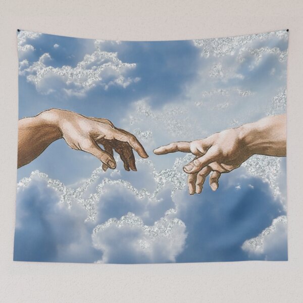 Item preview, Michelangelo The Creation of Adam Vintage Aesthetic designed and sold by ind3finite.