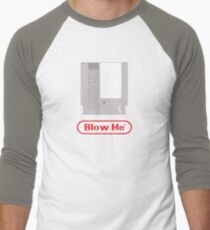 Blow Me - Vintage Nintendo Cartridge Men's Baseball ¾ T-Shirt