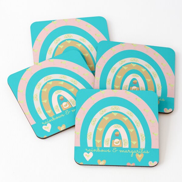 Item preview, For The Love of Rainbows & Margaritas. Pastel Rainbow Print designed and sold by luvmhykdesigns.