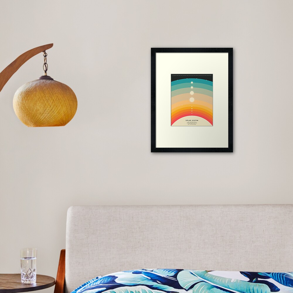 THE SOLAR SYSTEM Framed Art Print