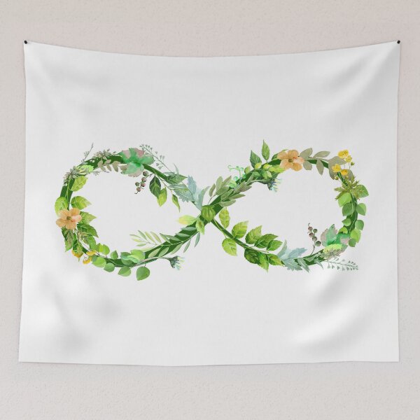 Item preview, FLORAL INFINITY SYMBOL  ARTWORK - BY AUSTRALIAN ARTIST JANE HOLLOWAY designed and sold by Jane Holloway.