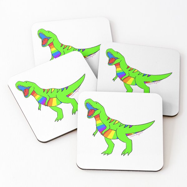Item preview, Rainbow Pride Trex  designed and sold by Kit Rex.