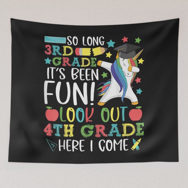 Item preview, So Long 3rd Grade 4th Grade Here I Come Dabbing Unicorn TShirt7 designed and sold by tawanama.